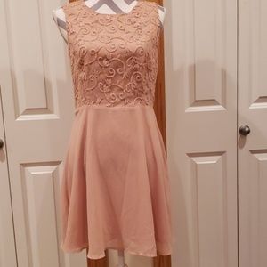 Cute peachy mauve  sleeveless dress